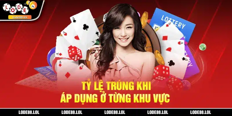 Tỷ lệ trúng khi áp dụng ở từng khu vực